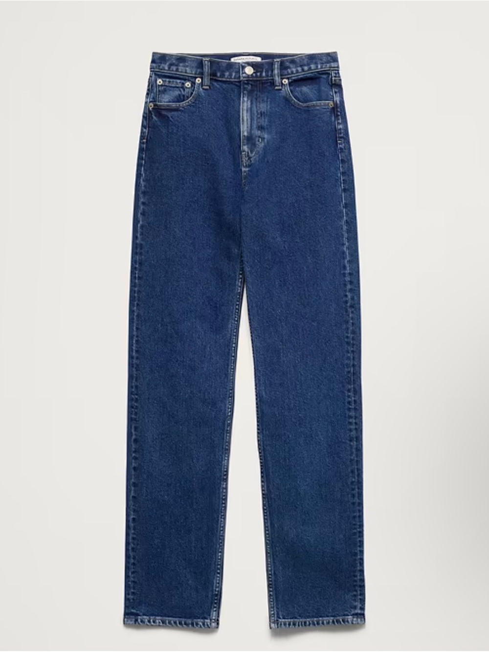 Banana Republic Women's Straight Jeans in Dark Blue Denim